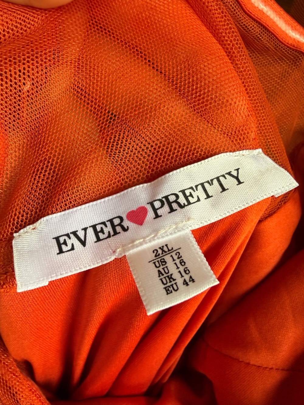 Terracotta Tulle Maxi Length Dress 🏵️ - Picture 3 of 8